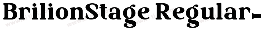 BrilionStage Regular字体转换